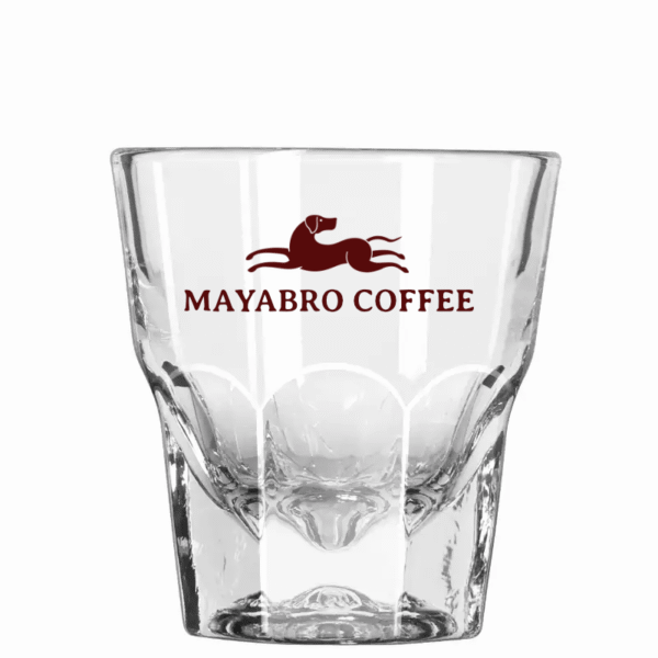 Libbey Cortado Glass "Mayabro Coffee Roaters"
