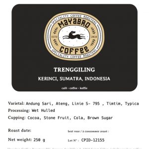 Trenggiling Wet Hulled, Espresso